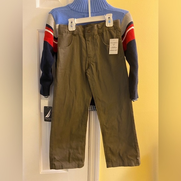 Nautica Boys' Striped Sweater and Pants Set (3 Pieces) - Picture 7 of 12
